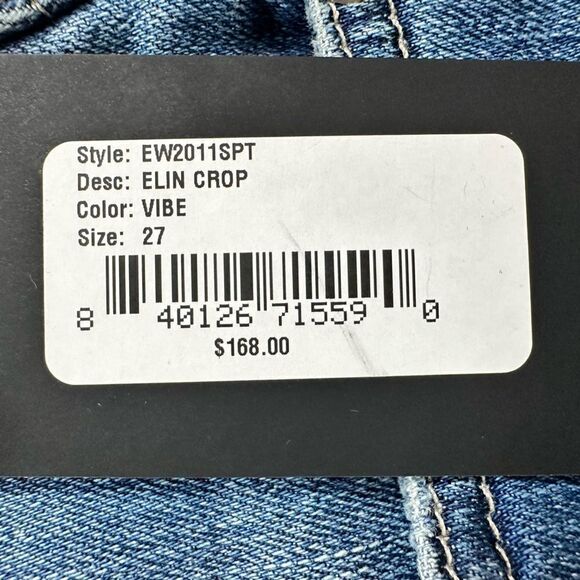 NWT EDWIN Women’s Elin Crop Straight Leg Jeans - Size 27 - Picture 4 of 11